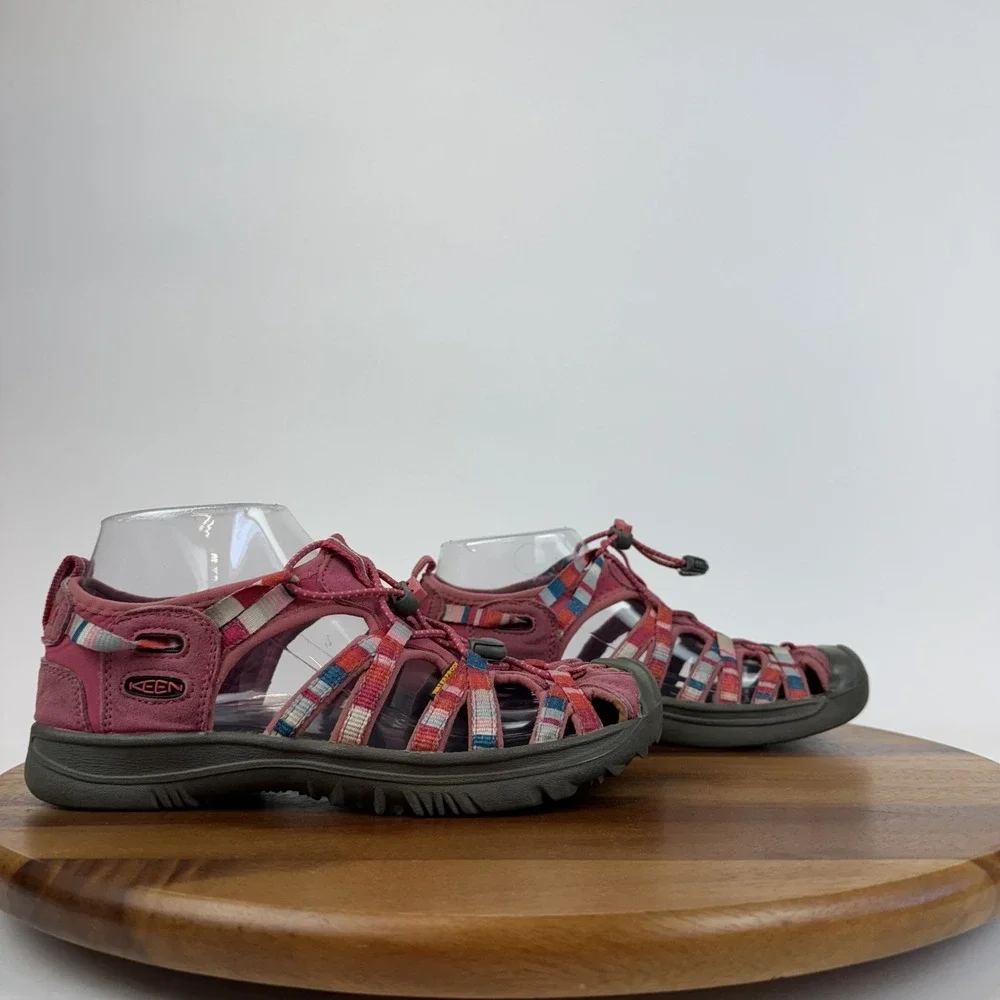 Big Kids Keen Whisper Pink Waterproof Outdoor Hiking Sandals Shoes Size 5 Y‎ GUC